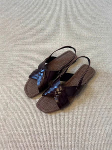 MIFULIAN | Retro Weaving Womens Flat Sandals