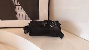 Womens Casual bucket Cylinder Bag Oxford Fabric Design
