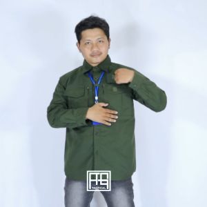 (DIKIRIM DARI BANDUNG) KEMEJA TACTICAL PRIA M-TAC LENGAN PANJANG/BAJU SERAGAM KERJA Baju Seragam Kerja Bahan Drill Kemeja Casual Semua Musim - Lazada