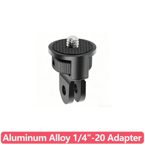 Aluminum Alloy 1/4-20 Screw Adapter Universal Action Camera Mount Connector for GoPro Hero 13 12 Insta360 Selfie Stick Tripod