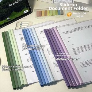 JIFANPAUL | Thickened Transparent Fixing Document File Folder