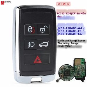 Chìa Khóa Điều Khiển Từ Xa Thông Minh Cho Land Rover Range Rover Velar 315MHz JK52-15K601-AA / JK52-15K601-CF / JK52-15K601-CG Của KEYECU