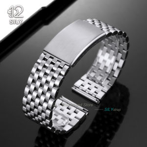 20/22mm Waterproof Folding Buckle WatchStrap Stainless Steel Watchband for Seiko for Rolex for Omega Business Bracelet Wristbelt