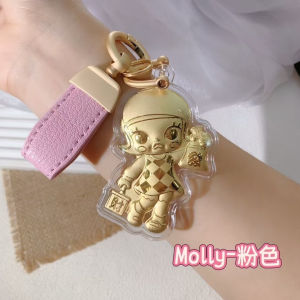 Creative Gold Molly Keychain 99920mg Attractive Character Bag Charm Small Decorative Accessory for All Occasions Universal Use