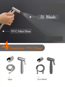 2025 NEW Heavy Duty Bidet Sprayer Set with Anti Twist PVC Hose