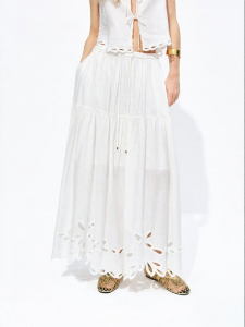 MO&Co. | New Norman Style Linen Skirt