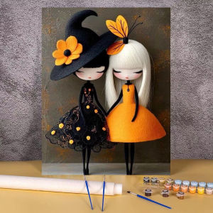 Painting By Numbers Adult Hand Acrylic Paint Kit Cartoon DIY Number Drawing Canvas Wall Art Home Decorate Anime Personality Gift