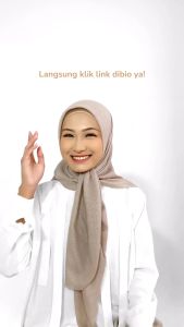 Hijaberies Elegance Embossed Jilbab Monogram Series Kerudung Segiempat Lasercut Motif Emboss