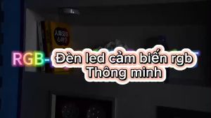 Đèn led cảm biến cơ thể treo tường tủ bếp RGB đa màu sắc