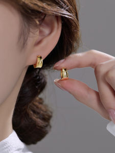 YICAN | Simple Stylish Gold Shiny Silver Pin Earrings
