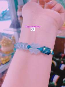 Vòng tay lu thống điếu ngũ phúc cỏ 4 lá may mắn tài lộc