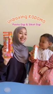 Sikat Gigi Kodomo Toothbrush Toothpaste 2in1 Soft - Sikat Gigi + Pasta Gigi Random