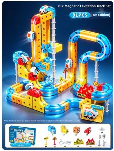 BABYSHOME | Magnetic Railway Construction Toy Educational