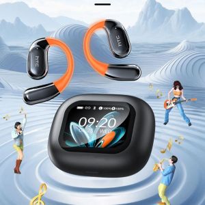 Tai Nghe Bluetooth Htc Ne27 AI Translator Tai Nghe Thể Thao Chống Nước Có Màn Hình LCD Móc Tai Không Dây Tuổi Thọ Pin Dài