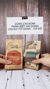 Combo Bột Cacao Nguyên Chất CacaoMi Không Đường - Gu Đậm & Gu Truyền Thống Pha Chế & Làm Bánh