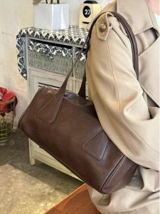 K-style Retro Satchel Small Square Bag New Arrival Large Capacity Ins Style Casual Shoulder Bag Easiest for Match Commuter Tote