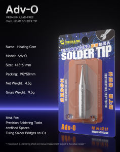 MECHANIC Ball Head Heating Core Adv-O Solder Tip 1S Fast Heating Pure Copper Core Soldering Station Welding Handle Tip Tool