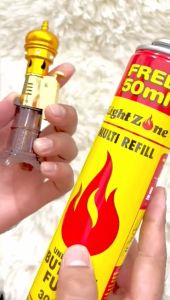 Portable Lighter Mabkhara Incense/ Bakhoor / Bukhoor / Gaharu Burner Refillable Gas Safe/Easy use *Ready Stock* 5 Colors With ***Free Bakhoor 10G***