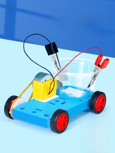 Diy สิ่งประดิษฐ์เกลือน้ํา Power Generation รถ Handmade การทดลองวิทยาศาสตร์ชุดสําหรับโรงเรียนประถมศึกษาเกรดห้าวิทยาศาสตร์กายภาพ