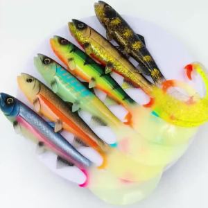 1 Mồi Câu Mềm Dạng Swimbait Có Đuôi Gợn Sóng Dài 17cm/22.5cm Dành Cho Cá Pike Cá Perch Cá Zander Cá Catfish - Mồi Câu Hiệu Quả Cho Cá Săn Mồi Lớn Ở Biển Sông Hồ