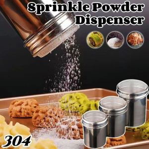 Sprinkle Powder Dispenser Stainless Steel Powder Seasoning Container Cocoa Flour Dispenser