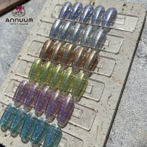 Annuum Rainbow Unicorn Nail Art Powder Neon Laser Ultra Fine Shine Multi Color Glitter Japanese Brand Beauty Makeup Tool