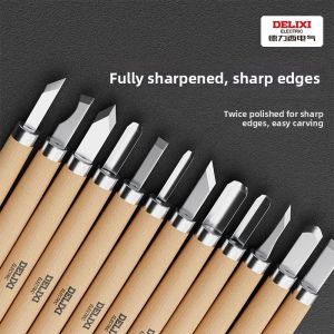 DELIXI | Woodcarving Tools Set Handmade Carving Knife