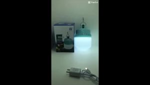Đèn cắm trại bóng trụ tích điện siêu sáng 3 chế độ 5 pin 6000mAh 995 - 996