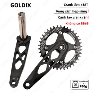 GOLDIX | Bộ Trục Xe Đạp Hợp Kim Nhôm Rèn Siêu Bền GOLDIX 104 BCD Chiều Dài 170mm Đĩa Răng Hẹp-rộng Dành Cho Xe Đạp Leo Núi