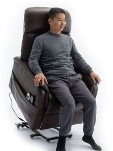 Comfortable Electric Assisted Standing Sofa for Elderly with Massage And Heating Function Double Motor Recliner Chair