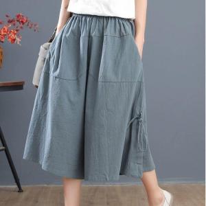 NUANKONG | Plus Size Loose Trousers Shorts