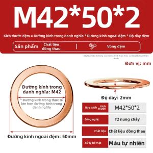 TIANZHUOJINSHU | Đệm Kín Đồng Tím Sạch M3-M60mm