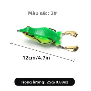 Weihe FISHING | WEIHE 1 Cái Mồi Câu Cá Cóc Thế Hệ Thứ Hai 12cm 25g Mồi Giả Câu Cá Lóc Ở Hồ Sông Đập Ao