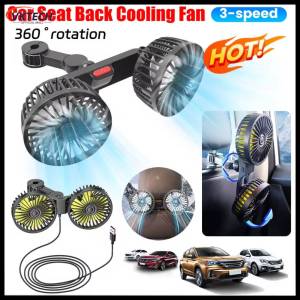 【Vktech】🔥🔥🔥12V / 24V Car Seat พนักพิงพัดลมระบายความร้อน USB ชาร์จไฟรถยนต์ไฟฟ้าพัดลมระบายความร้อน 360 องศาหมุนไฟฟ้าพนักพิงเย็นสำหรับรถยนต์ SUV สำหรับรถยนต์คลังสินค้าท้องถิ่นได้รับการยอมรับจากลูกค้า【1-3 วันเสร็จสิ้น】