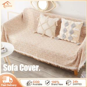 Sofa Cover Skin-friendly Comfortable Fabric Popular Minimal Style Couch Cover All Seasons Universal Sofa Seat Cover