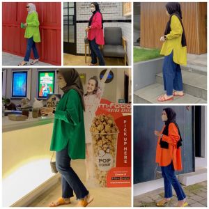 [BISA COD] KEMEJA OVERSIZED LD 128CM VIRAL OVERSIZE SHIRT MATT POPLIN PREMIUM QUALITY 055