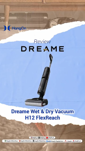 Dreame H12 Flex Reach Wet and Dry Vacuum Cleaner Cordless Hot Wash Self Cleaning 90° Hot Air Drying Vakum Pel Lantai FlexReach