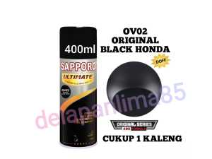 Sapporo Ultimate OV02 Original Black Hinda Series 4in1 / cat velg / cat semprot / cat aerosol / pilok