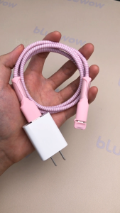 【Obral Besar】BlueWow Pelindung Penutup Pengisi Daya Aksesori Kabel Silikon iP-18/20w Tipe C/USB Pelindung Kabel Steker Pengisi Daya