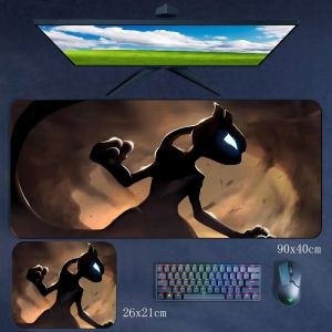 Potdemiel | High Definition Lock Edge Large Size 90x40cm Rubber Mouse Pad Table Mat Office Convenient Small Size 26x21cm Non-slip Mouse Pad