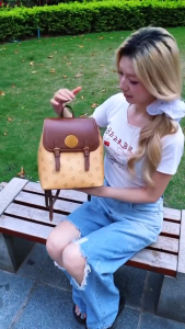 Disney LOSTO Mini Backpack Cute Pink White PU Leather Bag Lightweight Stylish Daypack Perfect Gift for Girls