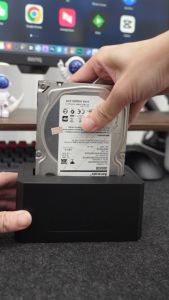 Acasis 18TB SATA/SAS HDD Docking Station | USB-C 3.0 Dual-Cable & 360° Cooling | Plug & Play for HDD/SSD Data Recovery & NAS Backup