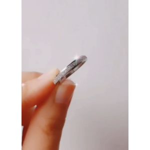 Lovelybutik - Cincin Pasir Titanium Wanita Pria Anti karat P3oni Cincin Dewasa Terbaru Model Pasir Tipis Bonus Tempat Perhiasan