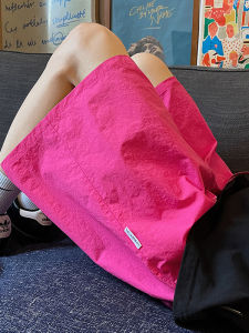 Dopamine Pink Sporty Shorts Womens Loose Casual Quick Dry Summer Large Size Five-Point Pants Street Style Straight Leg Trousers