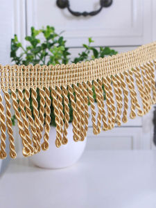 Vải Rèm Trang Trí Viền Tua Rua Ghế Sofa Đệm Tự Làm Kiểu Châu Âu Phụ Kiện Rèm Cửa Trung Quốc Đại Lục Zhejiang Shaoxing