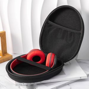 Shockproof Headphone Storage Bag with Zipper Protective Earphone Carrying Case Holder for Carrying On and Over Ear Studio