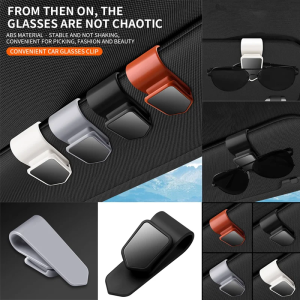 Car Auto Sunglasses Frame ABS Bills Glasses Clip Multi Function In Car Creative Glasses Box Auto Universal Card Clip On Board