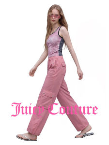 Juicy Couture | New Dusty Pink Adjustable Cargo Trousers
