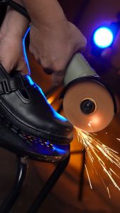 Sepatu Safety Pantofel Hipzo M070 Original 100% Untuk Wanita Pabrik Tambang Sepatu Kerja Bahan Sintetis Flat Heels Ankle Boots Hitam - Lazada