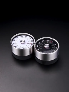 นาฬิกาจับเวลา นาฬิกานับถอยหลัง ไม่มีแบตเตอรี่ แรงดึงดูดทางแม่เหล็ก แม่นยำ พกพาไปไหนก็สะดวกมี 2 ​​สีให้เลือก